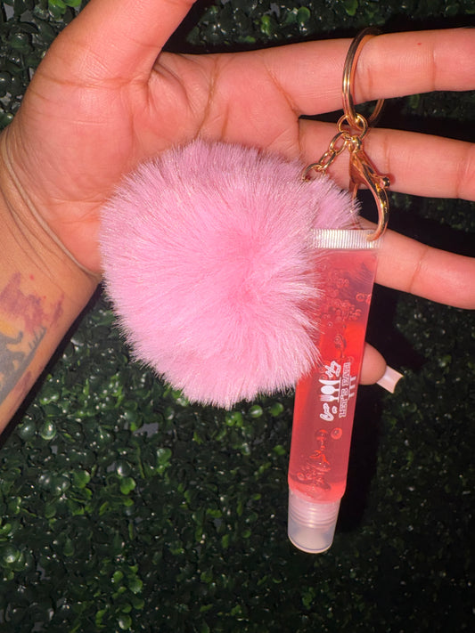 Strawberry Scented Lip Gloss w/Keychains