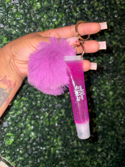 Cherry Scented Lip Gloss w/Keychain