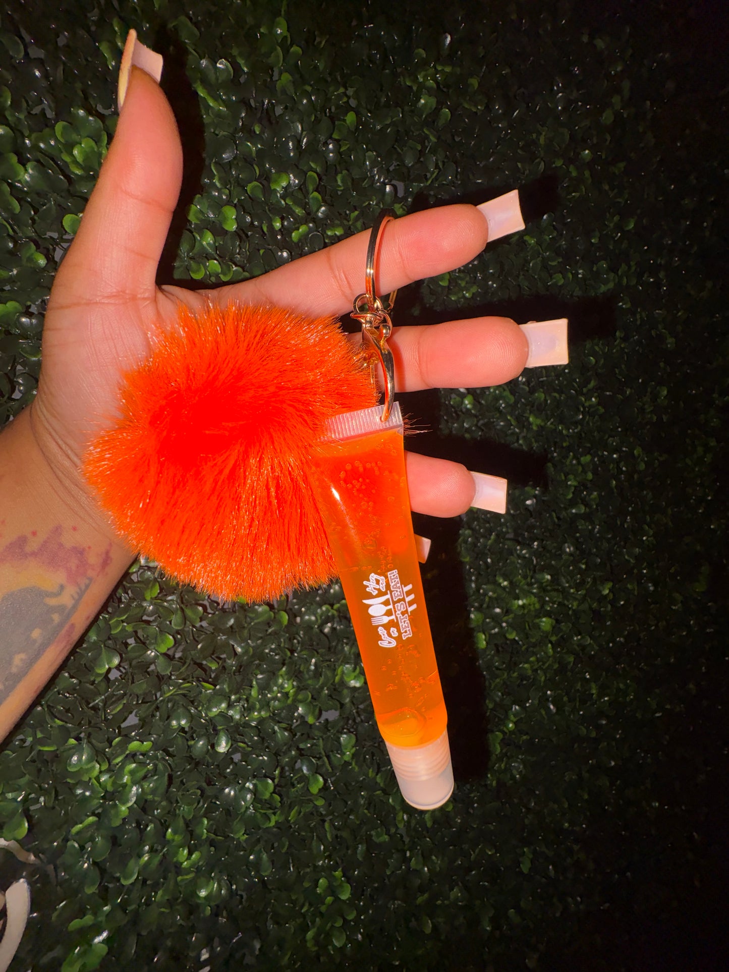 Peach Scented Lip Gloss w/Keychain