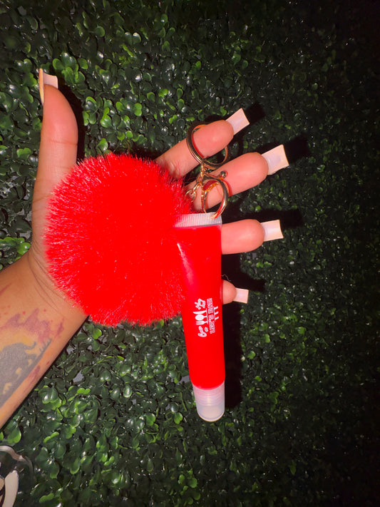 Pomegranate Scented Lip Gloss w/Keychain