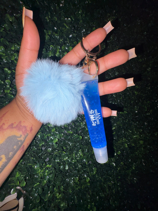 Blueberry Scented Lip Gloss w/Keychain