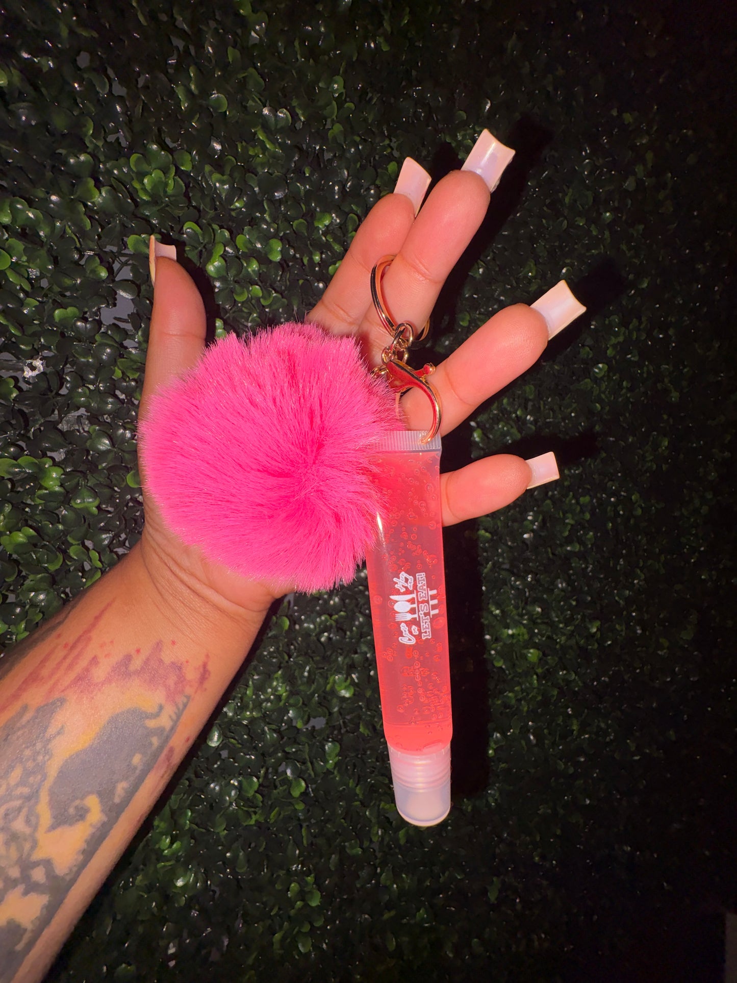 Watermelon Scented Lip Gloss w/Keychain